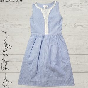 Vineyard Vines Seersucker Drop Waist Dress